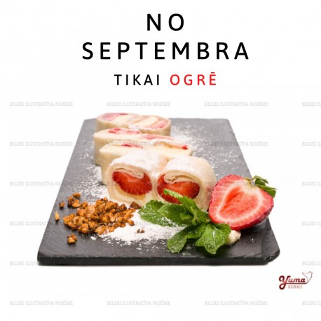 Saldais rolls ar sezonas augļiem 8.gab 6.50EUR